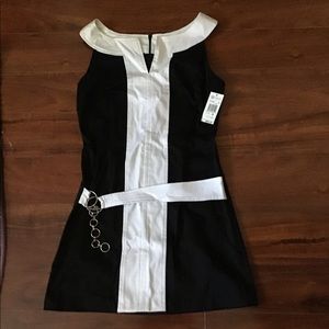 Black & White Mod Mini Dress